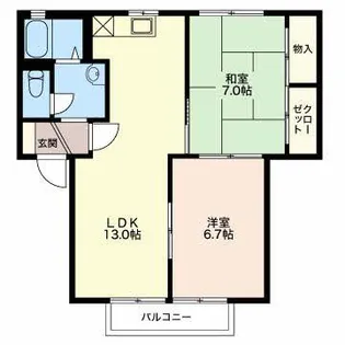 プラムロードC【1階】の間取り