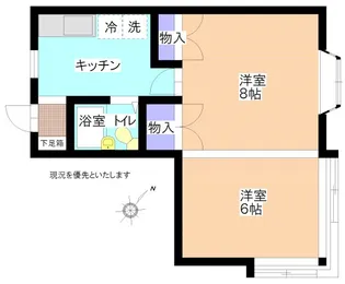 エスポワール東新斎町【2階】の間取り