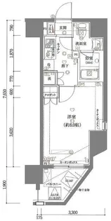 ライジングプレイス南千住【14階】の間取り