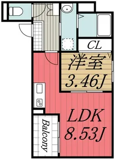 千葉県市原市五井中央西1【アパート】の間取り