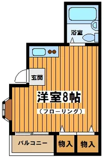 東京都三鷹市中原1【アパート】の間取り