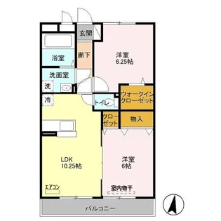 プリムローズ【1階】の間取り