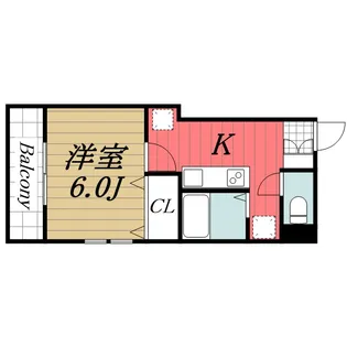 千葉県千葉市中央区大巌寺町【アパート】の間取り