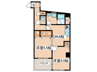 T&S茅ヶ崎【3階】の間取り