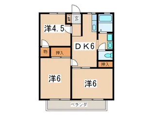 ハイツ安田【2階】の間取り