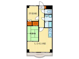 グレイスヴィラ 阿部【9階】の間取り