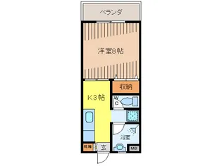 フレックホームキナ【2階】の間取り