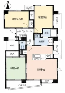 三重県四日市市新正2【マンション】の間取り