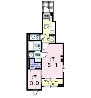 メゾン・Y【1階】の間取り