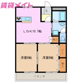 GRAND HILL21【1階】の間取り