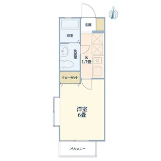 ウェルカーサ【1階】の間取り