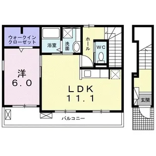 オスペダーレ・カネミツ【2階】の間取り
