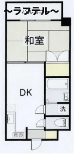 新狭山ペガサスビル【6階】の間取り