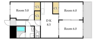 ヤマシタ大元ビル【5階】の間取り