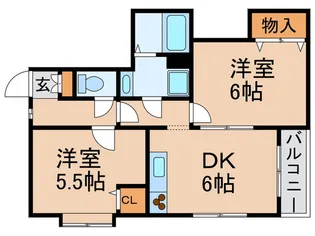 CREST・AN【1階】の間取り