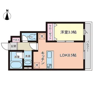 PREMORY名取駅前【1階】の間取り