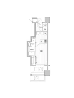 TOPAZ本厚木【9階】の間取り