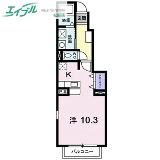 プティ・シャトー B棟【1階】の間取り