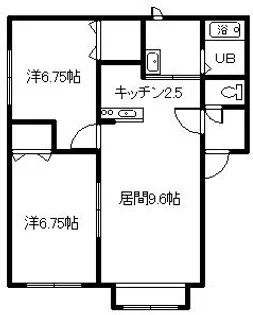 ノースフィールド【1階】の間取り