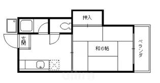洛水ハイツ【2階】の間取り