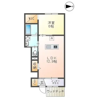 サンヴィレッジ【1階】の間取り