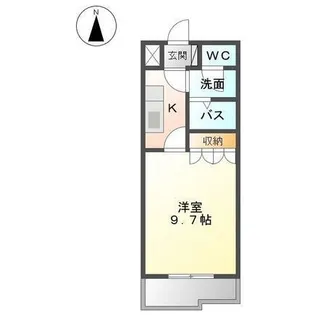 フローレンス明磧【1階】の間取り