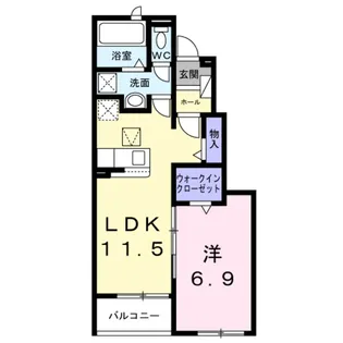 アンフィニ【1階】の間取り