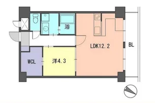 レジデンス住吉【12階】の間取り
