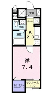 エアフォルク【1階】の間取り