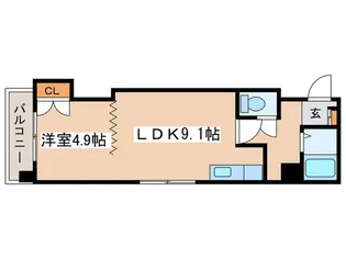 コメンスNO.1【3階】の間取り