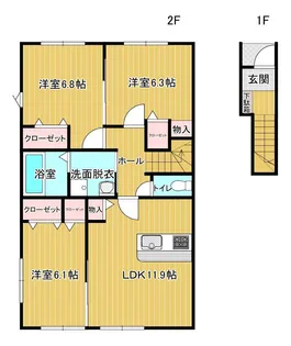 Dia MOOR III【2階】の間取り