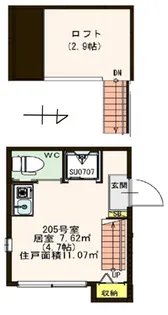 clavel【2階】の間取り