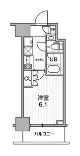 JMFレジデンス北品川【6階】の間取り