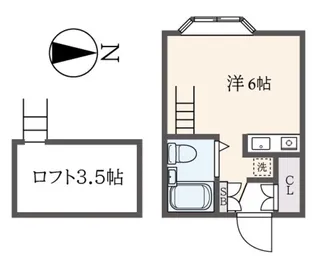 パークアベニューアートヴィレッジ弐番館【2階】の間取り