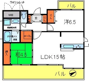 樹下荘2【2階】の間取り