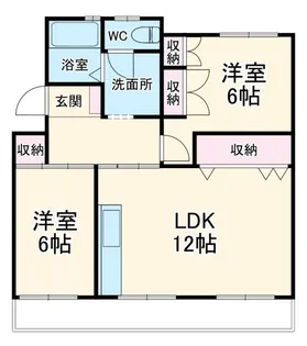 マンションてんじん【2階】の間取り