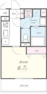 グランディール調布【2階】の間取り