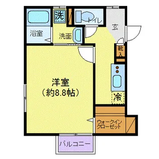 アムール ニポポ【2階】の間取り