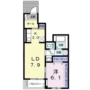 エミネンス・ヴィラ【1階】の間取り