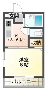 プランタン岡一色【2階】の間取り