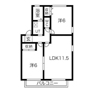 ガーデンムジュー【1階】の間取り