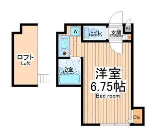 ロッシェル北里2号棟【2階】の間取り