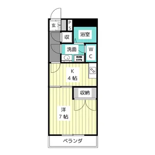 クリスタルコート【1階】の間取り