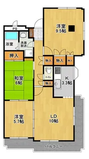 アネックス郡山【1階】の間取り