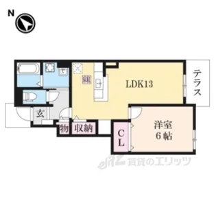 ディオーネ・ジエータ甲南【1階】の間取り