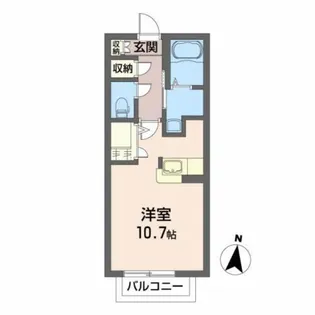 ブルースカイ柏木【2階】の間取り