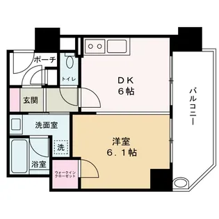 エステムプラザ梅田EAST【7階】の間取り