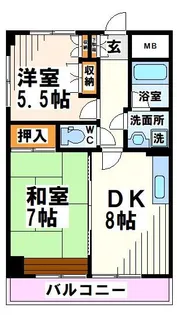 リリーハイム【2階】の間取り