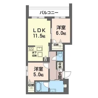 アドミラドール【2階】の間取り