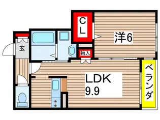 DOLCE VITA国立 east【1階】の間取り